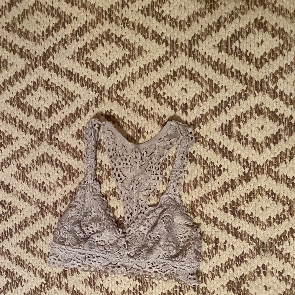light gray bralette